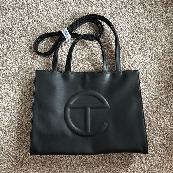 Telfar Large Shopping Bag - Black - Picture 2 of 7